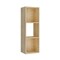 Homeroots 35" Natural Solid Wood Three Tier Bookcase 489289 - alternate 1