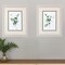 Homeroots Set Of Two Sprigs in Green White Framed Print Wall Art, 2PK 484151 - alternate 2