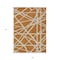 Homeroots 9' X 12' Copper And Beige Geometric Washable Indoor Outdoor Area Rug 600436 - alternate 2