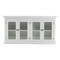 Homeroots 64in White Distressed Solid Wood Sideboard with Four Glass Doors 388220 - alternate 1
