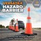 Xpose Safety Slim Line Traffic Safety Cone, 28 in, 6 in & 4 in Reflective Collar, DOT Approved, Orange, 12 pk OTC28SL-64-12-X - alternate 2