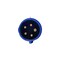 Walther-Werke Pin and Sleeve Plug, 30A, 3Ã¸Y 120/208 or 230, 3 Phase, 3 Pole, Blue, NEMA Not Rated 230509 - alternate 2
