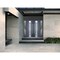 Vdomdoors Steel Double Doors Deux 0757 Gray Graphite 2 Sidelight Exterior Windows Stainless Inserts Single Mo DEUX0757DEXD-GRE-RH-W14+72+14 x H80 - alternate 2