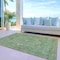 Homeroots 3' X 5' Emerald Medallion Washable Indoor Outdoor Area Rug 608016 - alternate 2