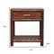 Homeroots 20" Brown Solid Wood One Drawer Nightstand 651812 - alternate 2