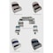 Horizon Mfg Premium 12 Piece Pontoon Furniture Set White/Navy/Blue Premium 011-AADK - alternate 1