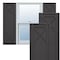 Ekena Millwork True Fit PVC Bungalow Fixed Mount Shutters, Shadow Mountain, 18W x 42H, PR TFP001BG18X042SM - alternate 1
