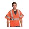 Pip ANSI Type R Class 3 Value Four Pocket Mesh Vest 303-HSVEOR-L - alternate 2
