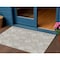 Homeroots 3' X 5' Taupe Beige And Khaki Floral Medallion Washable Indoor Outdoor Area Rug 614635 - alternate 1