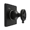 Kingston Brass Single-Handle Three-Way Diverter Valve with Square Trim Kit, Matte Black KS3040RKX - alternate 1