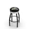 Holland Bar Stool Co 25" Blk Wrinkle Wright State Swivel Bar Stool, Chrome Ring L8B3C25WrtStU - alternate 1