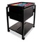 Advantus Folding Mobile File Cart, Clear/Black, Plastic, 18.5" D, 21.75" H, Black/Clear AVT-55758 - alternate 1
