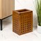 Happimess Junie Coastal Farmhouse Handcrafted Acacia Wood Indoor/Outdoor 2.7-Gallon Rectangular Grid Wastebas HPM1600A - alternate 2
