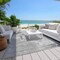 Homeroots 8' X 10' Gray And Off White Abstract Washable Indoor Outdoor Area Rug 609199 - alternate 2