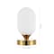 Jonathan Y Eli 8" Modern Minimalist Iron Rechargeable Integrated Portable LED Table Lamp, Brass Gold/White JYL7111C - alternate 3