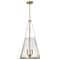 Nuvo Valentine, Large Pendant, Vintage Brass Finish, Hammered Glass 60/8267 - alternate 3