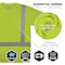 Ergodyne L Lime Class 2 Essential Hi-Vis T-Shirt 8282 - alternate 3