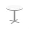 Correll Round Cafe Table, 36 in W, 36 in L, 29 in H, Particleboard Top, Frosty White SXT36DER-80-98-13 - alternate 1