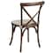 Flash Furniture HERCULES Series Early American Cross Back Chair with Cushion, PK2 2-XU-X-EA-NTC-GG - alternate 6