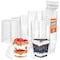 Emporio Kitchen 5oz Plastic Dessert Cups with Lids and Spoons, Clear, BPA-Free, Reusable, 200PK EMPKDC200 - alternate 1