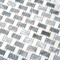 Apollo Tile 11x11 Bardiglio Nuvolato, Eastern White Marble Polished Floor and Wall Mosaic Tile 4.2sqft/case, 5PK APLSE88B25A - alternate 3