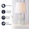 Jonathan Y Mona 20" Mini LED Table Lamp, Mosaic White JYL1024B - alternate 3