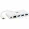 Tripp Lite 3-PORT USB-C HUB W/ GBE, USB-C CHARGING USB TYPE C USB 3.1 HUB U460-003-3AG-C - alternate 1