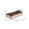 Homeroots Set of Three White Solid Wood And Metal Crate, 3PK 487716 - alternate 3
