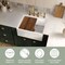 Whitehaus Collection 33 in Reversible Single Bowl Workstation Fireclay Sink Set /w Smooth Front Apron WHLW3319 - alternate 1