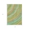 Homeroots 5' X 8' Green Peach And Gold Abstract Washable Indoor Outdoor Area Rug 631240 - alternate 3
