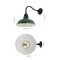 Jonathan Y Aurora 12.25" 1-Light Farmhouse Industrial Iron LED Gooseneck Arm Outdoor Sconce, Green JYL7613F - alternate 2