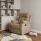 Homeroots 63" Beige Leather Match Recliner 329384 - alternate 2