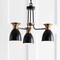 Jonathan Y Edison 20" 3-Light Metal LED Pendant, Black/Brass Gold JYL6137A - alternate 2