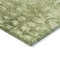 Homeroots 8' Olive Green Round Ikat Washable Indoor Outdoor Area Rug 576991 - alternate 3