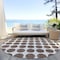 Homeroots 8' Brown And Ivory Round Polka Dot Washable Indoor Outdoor Area Rug 614883 - alternate 2