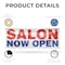 Signmission Salon Now Open, 36 Inch x 96 Inch, Vinyl Banner B-96-30848 - alternate 3