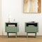 Manhattan Comfort Ella Nightstand in Sage Green- Set of 2 2-NS005-GR - alternate 1