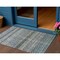 Homeroots 3' X 5' Teal Blue Light Blue And Gray Striped Washable Indoor Outdoor Area Rug 605693 - alternate 1