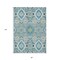 Homeroots 8' X 10' Teal Blue Green And Ivory Oriental Washable Indoor Outdoor Area Rug 597713 - alternate 2