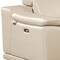 Homeroots 134" Beige Italian Leather Reclining Metal USB Sofa 720291 - alternate 2