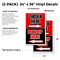 Signmission Order Here Pick Up Here With Arrows, Vinyl Decals Only 24 Inch x 36 Inch, Vinyl Decal, 2PK DSB-2436-2PACK-OrderHerePickUpHereWithAr - alternate 2
