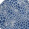 Homeroots 8' Navy Blue And Ivory Round Geometric Washable Indoor Outdoor Area Rug 595099 - alternate 2