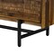 Homeroots 57" Brown and Black Solid Wood Six Drawer Double Dresser 518627 - alternate 2