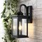 Jonathan Y Cary 5.9" 1-Light Iron/Glass Traditional Modern Lantern LED Outdoor Sconce, Black, 2PK JYL7606A-SET2 - alternate 3