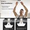 Nuwatt 4 Inch Square MR16 LED Retrofit 12v Recessed Downlights, 2700K-5000K, 660LM, GU5.3 Base, 6PK NW-SQDL-4-MR16-LV-5CT-WH-6P - alternate 2