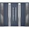 Vdomdoors Steel Double Doors Deux 1717 Gray Graphite 2 Sidelight Exterior Windows Stainless Inserts Single Mo DEUX1717DEXD-GRE-RH-W14+72+14 x H80 - alternate 1