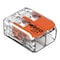 Wago Lever Wire Connector, 12 AWG Max, 2 Port, Transparent, Polycarbonate Insulation, 600 V, 32 A, 100PK 221-412/K194-4045 - alternate 1