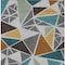Homeroots 3' X 5' Gray Copper And Brown Geometric Washable Indoor Outdoor Area Rug 600366 - alternate 3