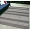 Homeroots 5' X 8' Blue and Gray Striped Stain Resistant Indoor Outdoor Area Rug 531651 - alternate 1