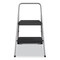 Cosco 2-Step Folding Steel Step Stool, 200 lb Capacity, 17.38w x 18d x 28.13h, Cool Gray 11-135CLGG1 - alternate 3